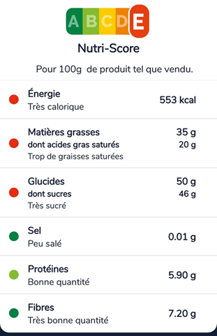 Test de l’application UFC-que-Choisir - Nutractiv
